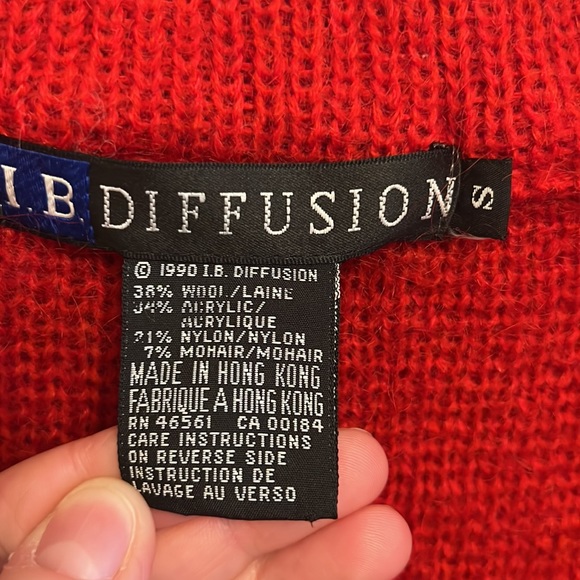 I.B. Diffusion Wool and Mohair Long Sweater Duster Jacket Small - Picture 5 of 10